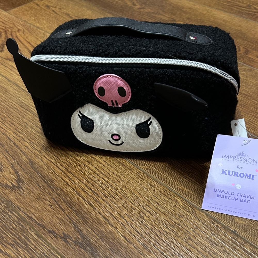 Impressions Black and Pink Kuromi Travel Bag